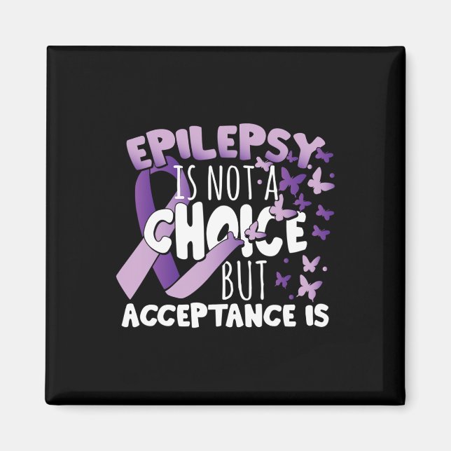 Íman Epilepsia Awarenes Fita Roxa (Frente)