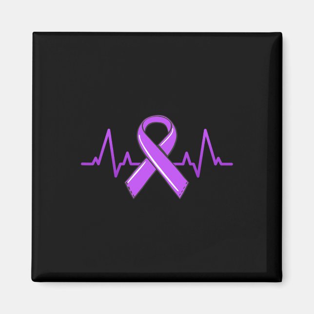 Íman Epilepsia Pulsação Mães De Chá Awarenes Roxos De F (Frente)