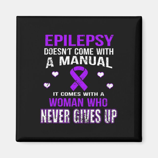 Íman Epilepsia Vem Com Uma Mulher Que Nunca Desiste T (Frente)