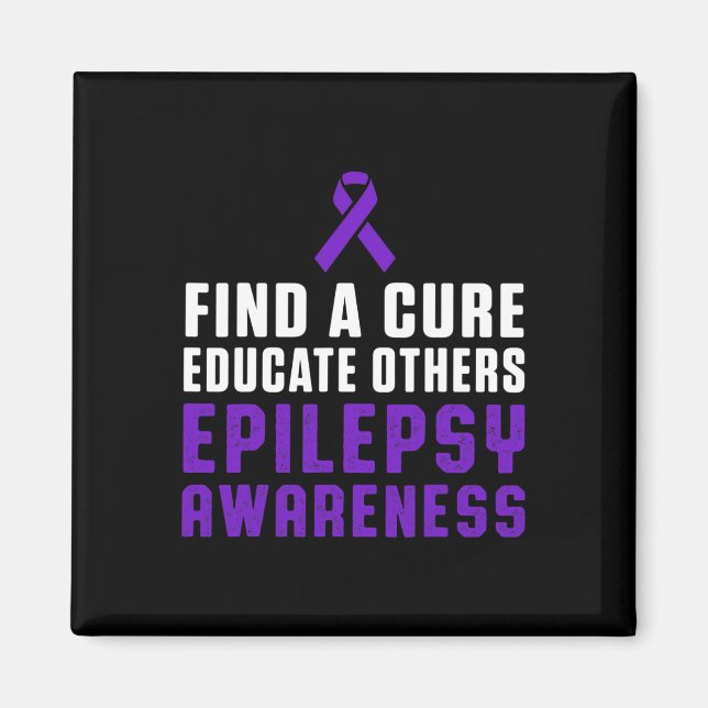 Íman Epilepsy Awareness Fun Healthy Epileptic Warrior S (Frente)