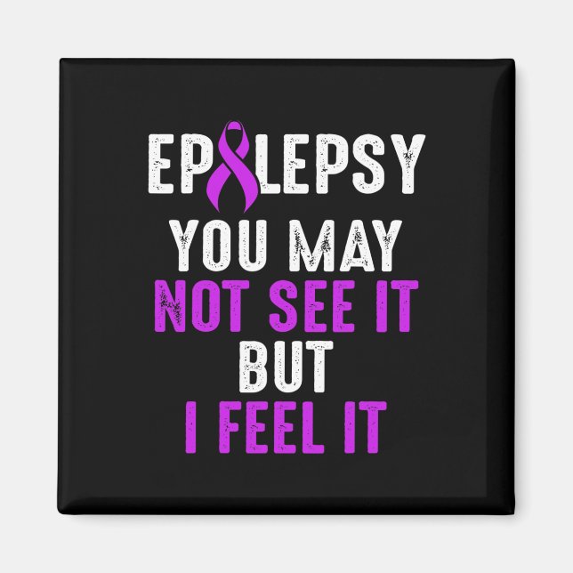 Íman Epilepsy Awareness See Epileptic Warrior Survivor  (Frente)