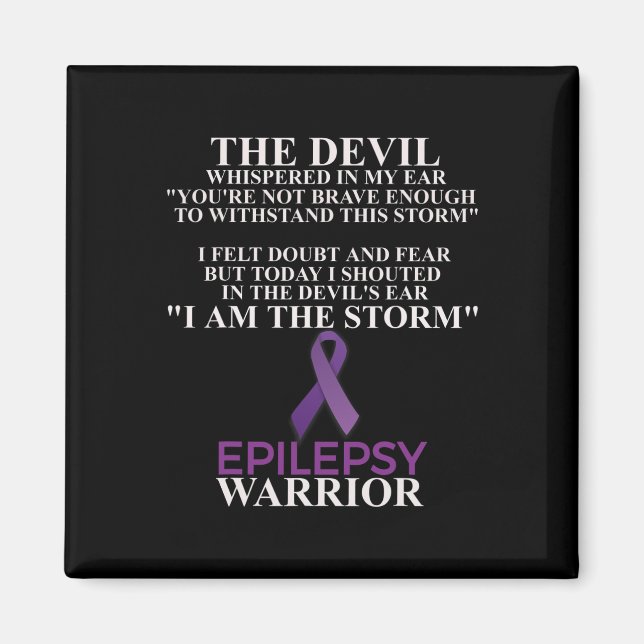 Íman Epilepsy Warrior Sensibence Christian Faith (Frente)