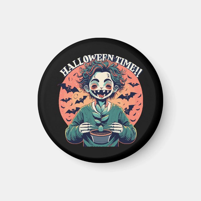 Íman Época de Halloween, mas na verdade é época feliz! (Frente)