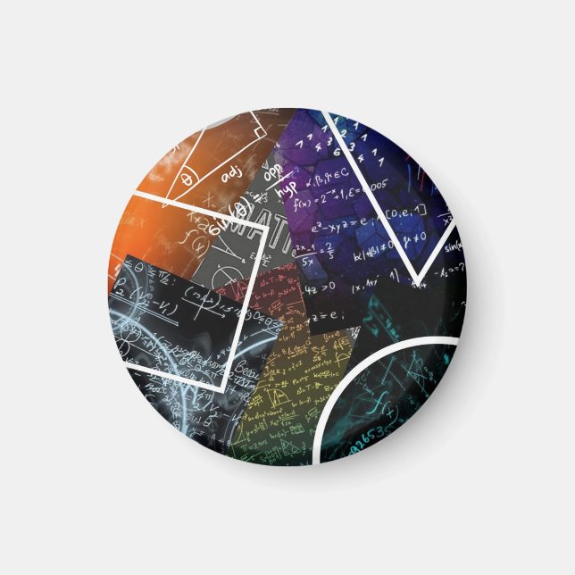 Íman Equação Burst: Magneta de Arte Matemática (Frente)