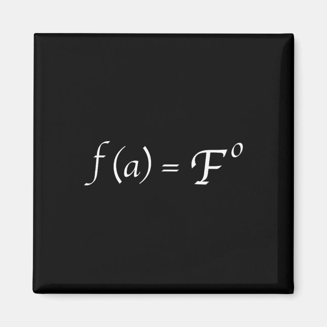 Íman Equação de matemática engraçada Fafo Piada Profess (Frente)