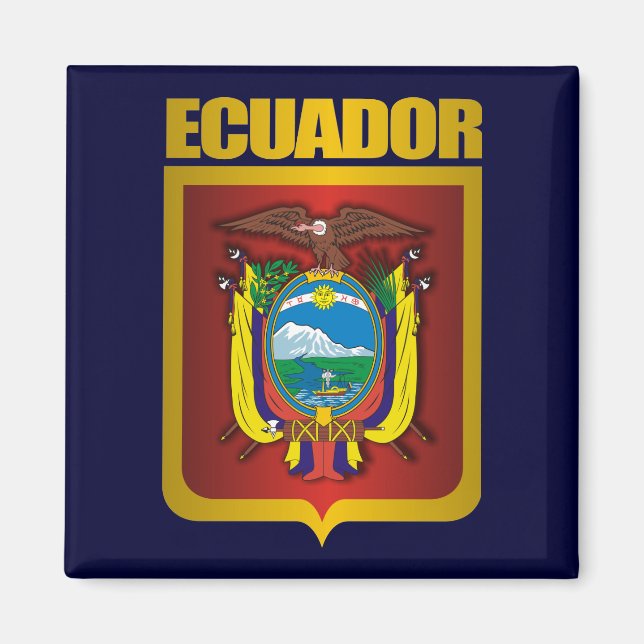 Íman "Equador Dourado" (Frente)