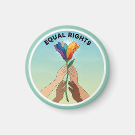Íman Equal Rights Rainbow Flower – Diversity and Unity