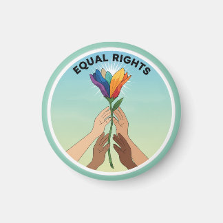 Íman Equal Rights Rainbow Flower – Diversity and Unity