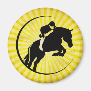 Íman Equestre amarelo