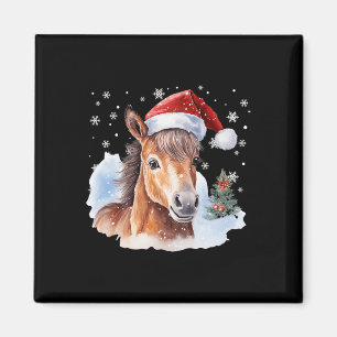 Íman Equestre Equestrian Cavalo Santa Hat Equest