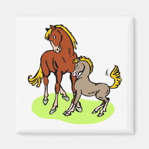Íman Equídeo do Tema do Cavalo de Cartoon Cute Spunky 