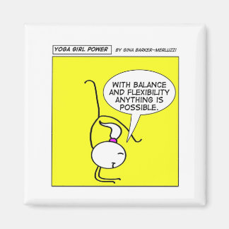 Íman "Equilíbrio e flexibilidade", diz Yoga Girl Power