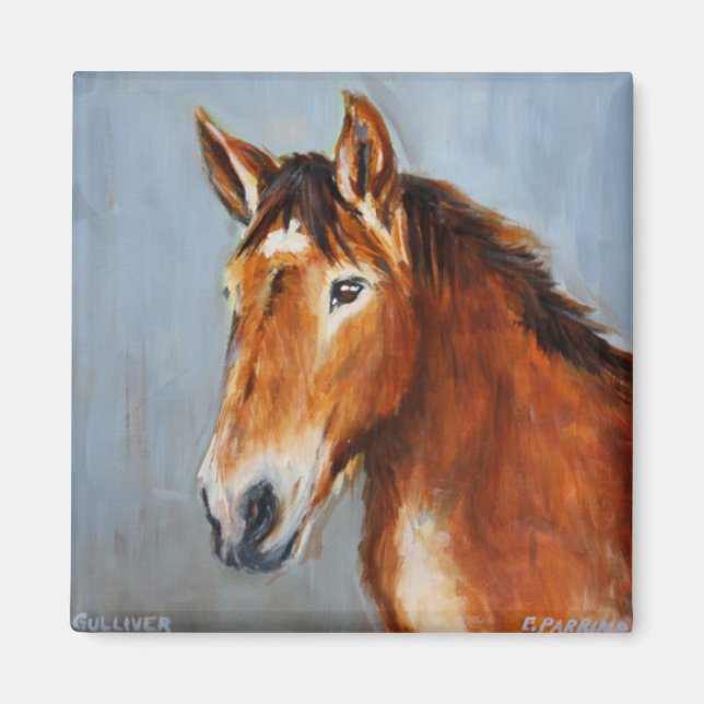 Íman Equine Voices Gulliver Magnet (Frente)