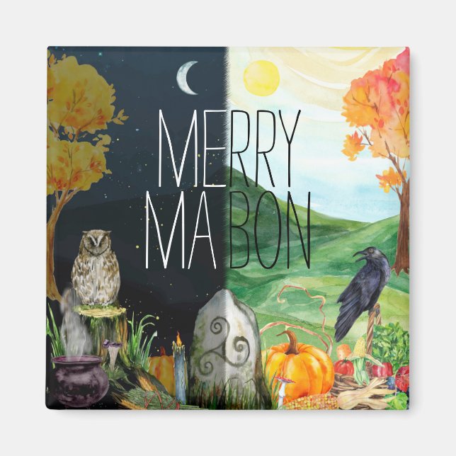 Íman Equinox Mabon Wiccan (Frente)