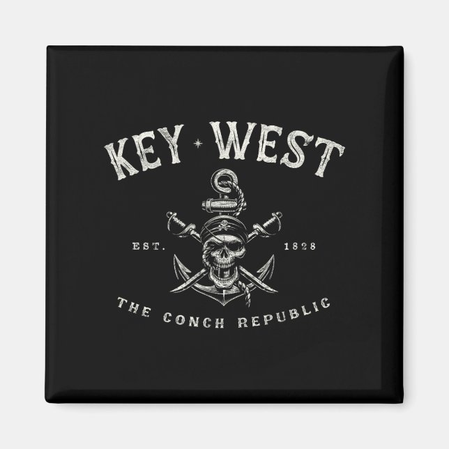 Íman Equipamento de Rebelião Pirata de Key West Fl Barc (Frente)