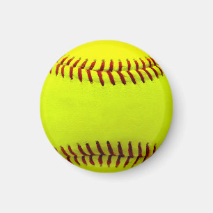 Íman Equipe Amarelo Softball Personalizável