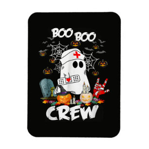 Íman Equipe Boo Boo Enfermeira Fantasma Halloween Assus
