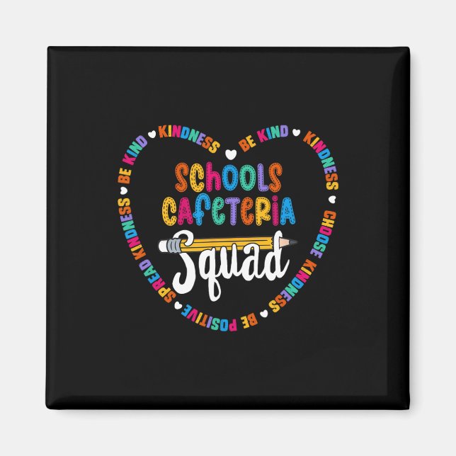 Íman Equipe da Cantina Escolar Byck De Volta à Escola F (Frente)