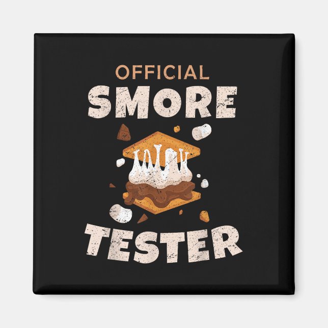 Íman Equipe de Acampamento Testador Oficial de Smore Ma (Frente)