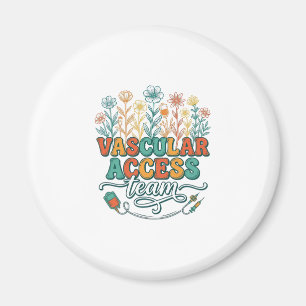 Íman Equipe de Acesso Vascular Camisa Floral Médica Des