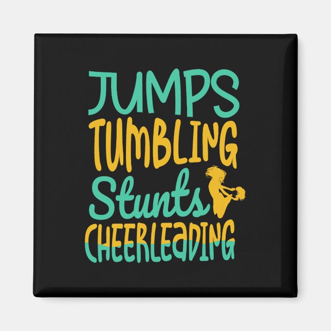 Íman Equipe de acrobacias Jumbs Cheerleading Cheer Chee (Frente)