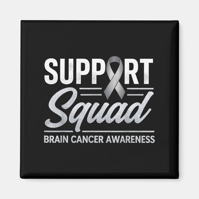 Íman Equipe de apoio conscientização câncer cerebral tu (Frente)