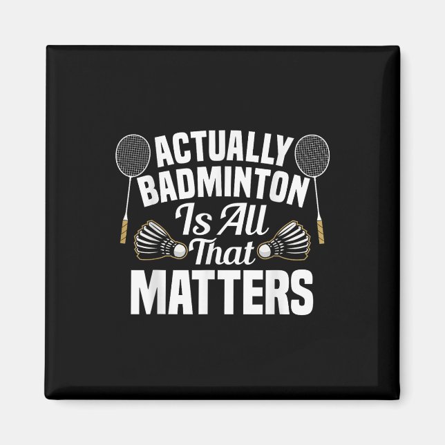 Íman Equipe de Badminton Partida S Peteca Jogador de Ba (Frente)