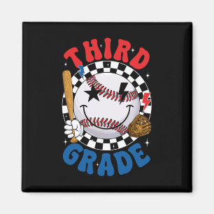 Íman Equipe de beisebol da terceira série Groovy primei