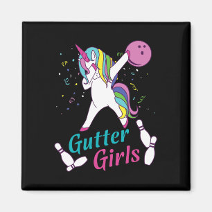 Íman Equipe de Boliche Unicórnio Gutter Girls Noite da