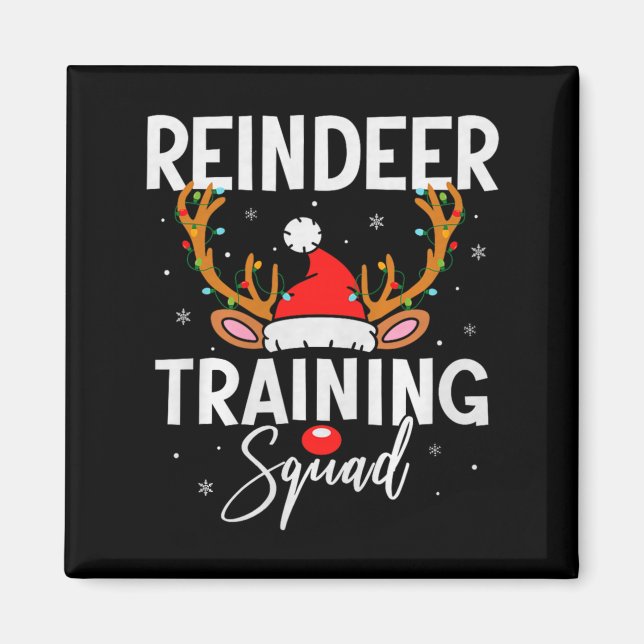 Íman Equipe de corrida de Natal, Treinamento engraçado  (Frente)