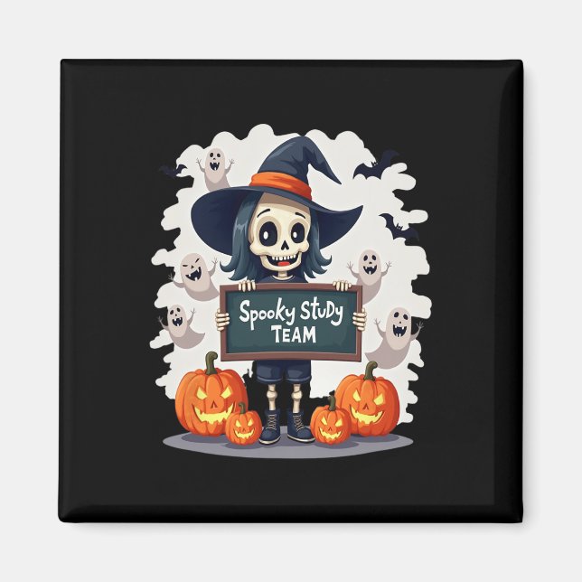 Íman Equipe de Estudo Spooky - Tejo de Esqueleto de Hal (Frente)
