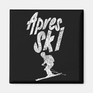 Íman Equipe de Festa Apres Ski Tripulação Esqui Cerveja