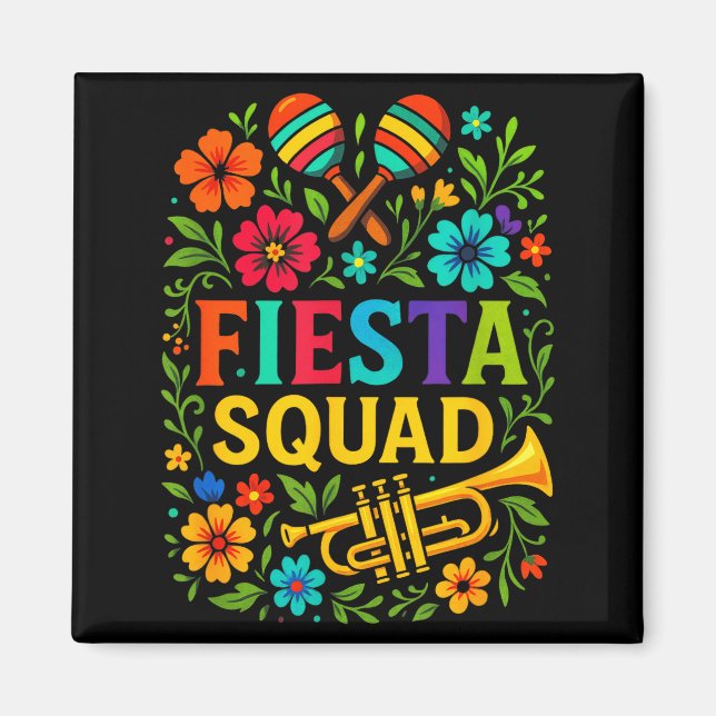 Íman Equipe de festa - festa cinco de maio ao estilo me (Frente)