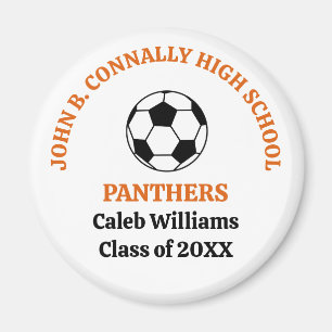 Íman Equipe de Futebol da Orange High School Personaliz