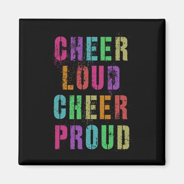 Íman Equipe de Liderança de Torcida Cheer Loud Cheer Pr (Frente)