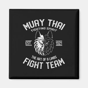 Íman Equipe de Luta de Lobo de Muay Thai - Nak Muay, Ki