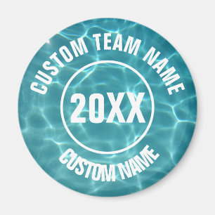 Íman Equipe de natação personalizada