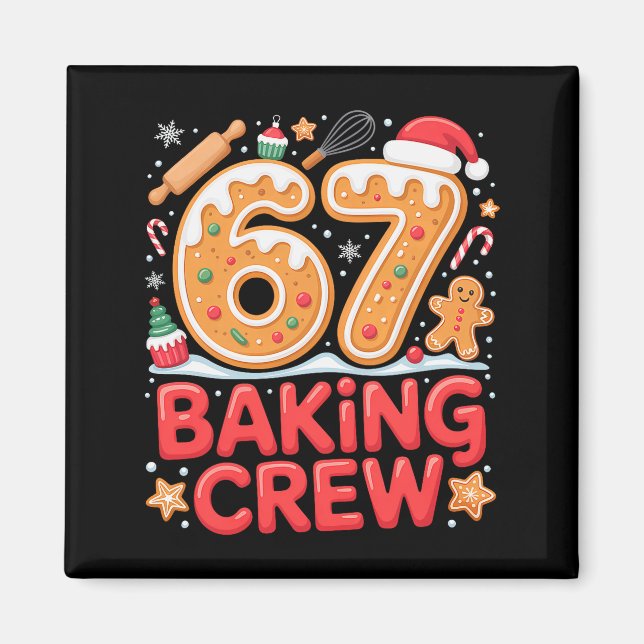 Íman Equipe de Panificação do Natal 67 Meme Engraçado B (Frente)