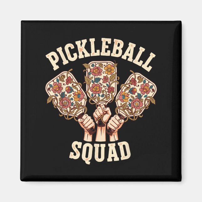 Íman Equipe de pickleball engraçado time de pickleball  (Frente)
