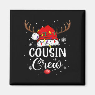 Íman Equipe de Primo de Natal Chapéu de Papai Noel Engr
