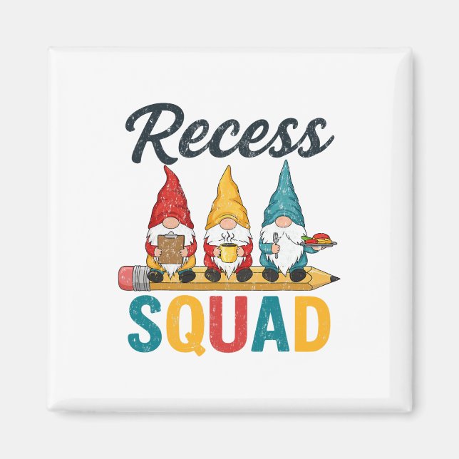 Íman Equipe de Recreio Professor Esquadrão Gnome Parque (Frente)