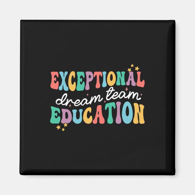 Íman Equipe de Sonho de Educação Excepcional Professor  (Frente)