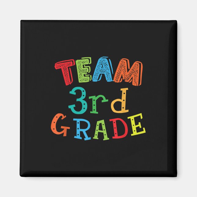 Íman Equipe do 3º grau - Crianças do 3º grau &amp; Prof (Frente)