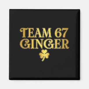 Íman Equipe do Dia de São Patrício Ginger 67 Seis Sete