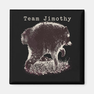 Íman Equipe do Panda de Lixo Engraçado do Jimothy Mascu