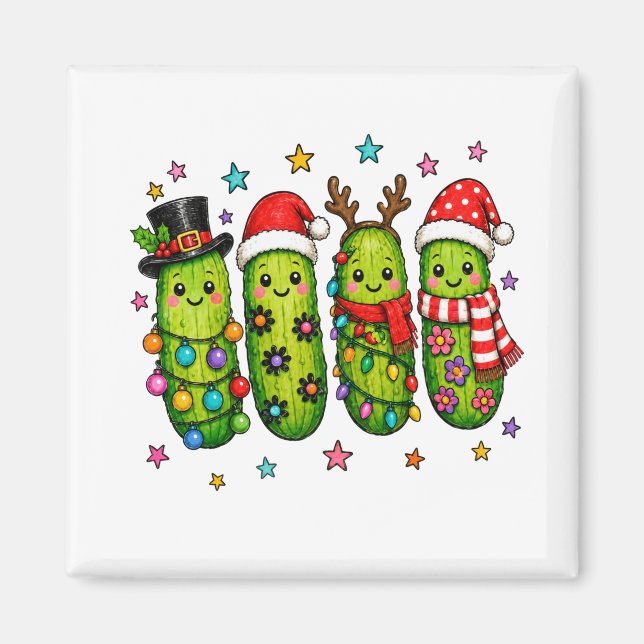 Íman Equipe do Pepino de Natal (Frente)