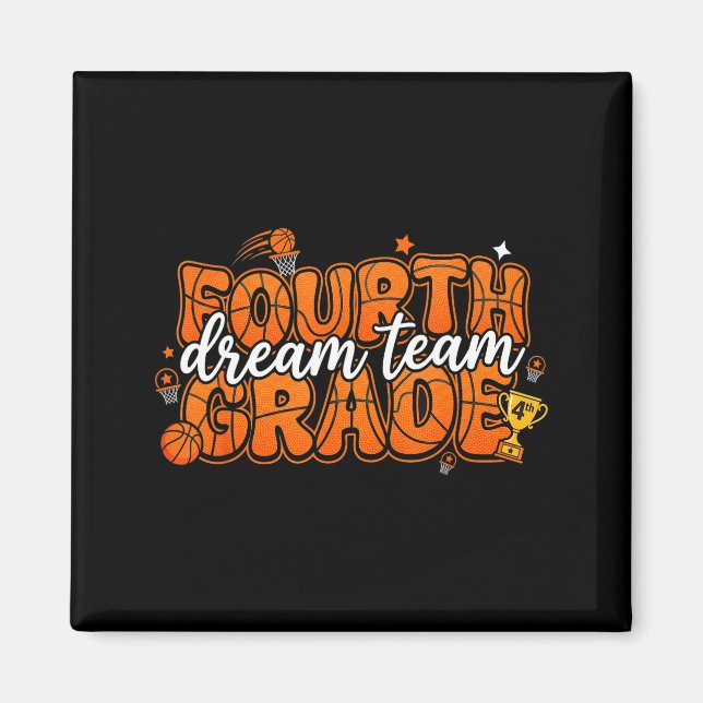 Íman Equipe dos Sonhos de Basquete do Quarto Ano Profes (Frente)