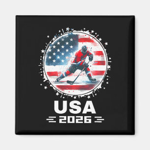 Íman Equipe EUA 2026 Bandeira Americana dos Estados Uni