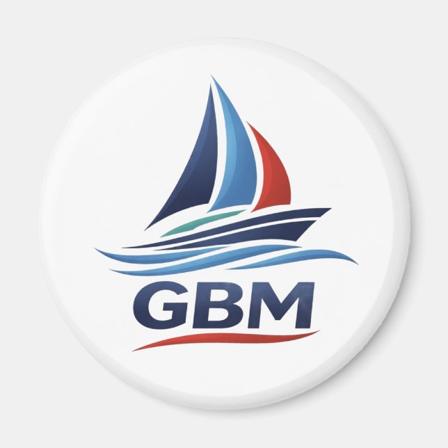 Íman Equipe GBM Ímã Circular Padrão, 5,7 Cm (Frente)