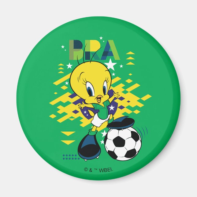 Íman Equipe Gráfica do Futebol do Brasil da TWEETY™ (Frente)